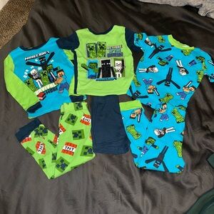 Minecraft Themed Pajama Set for Kids